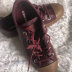 New Authentic leather converse